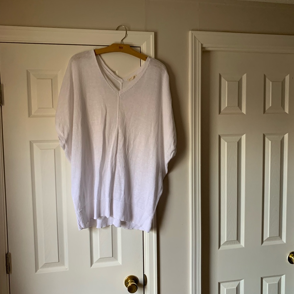 Eileen Fisher Classic White Knit Sweater